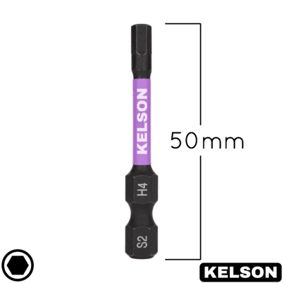 4mm Hex Impact Screwdriver Bits 50mm