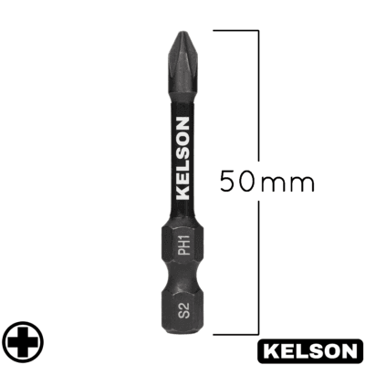 PH1 Impact Screwdriver Bits 50mm