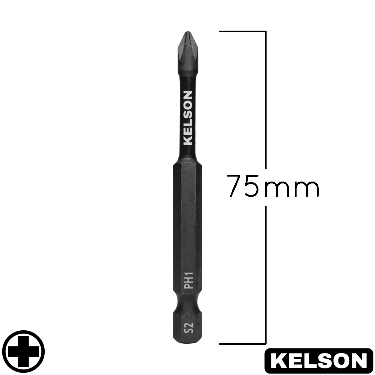 PH1 Impact Screwdriver Bits 75mm