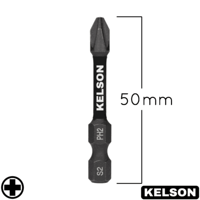 PH2 Impact Screwdriver Bits 50mm