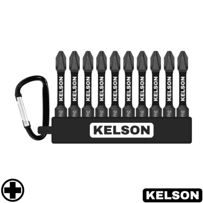 10 x PH2 Impact Screwdriver Bit Set 50mm Length