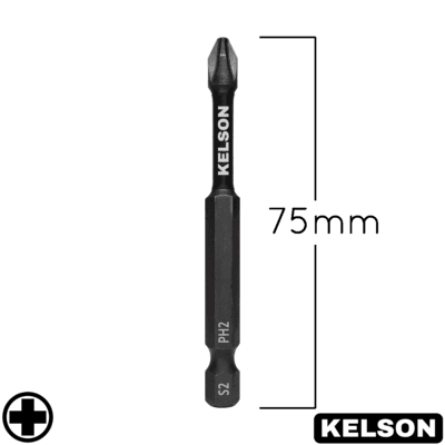 PH2 Impact Screwdriver Bits 75mm