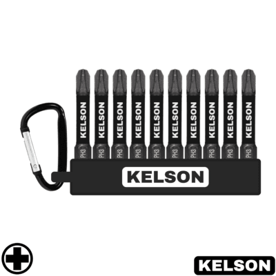 10 x PH3 Impact Screwdriver Bit Set 50mm Length