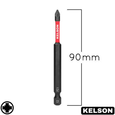 PZ1 Impact Screwdriver Bits 90mm