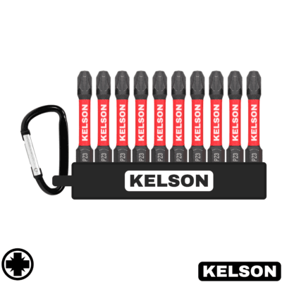 10 x PZ3 Pozi Impact Screwdriver Bit Set 50mm Length