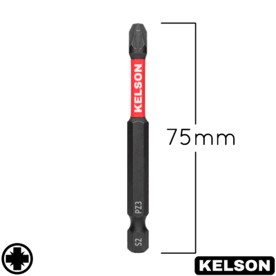 PZ3 Impact Screwdriver Bits 75mm