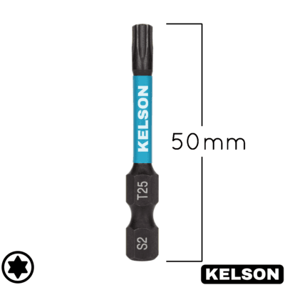 T25 Impact Screwdriver Bits 50mm