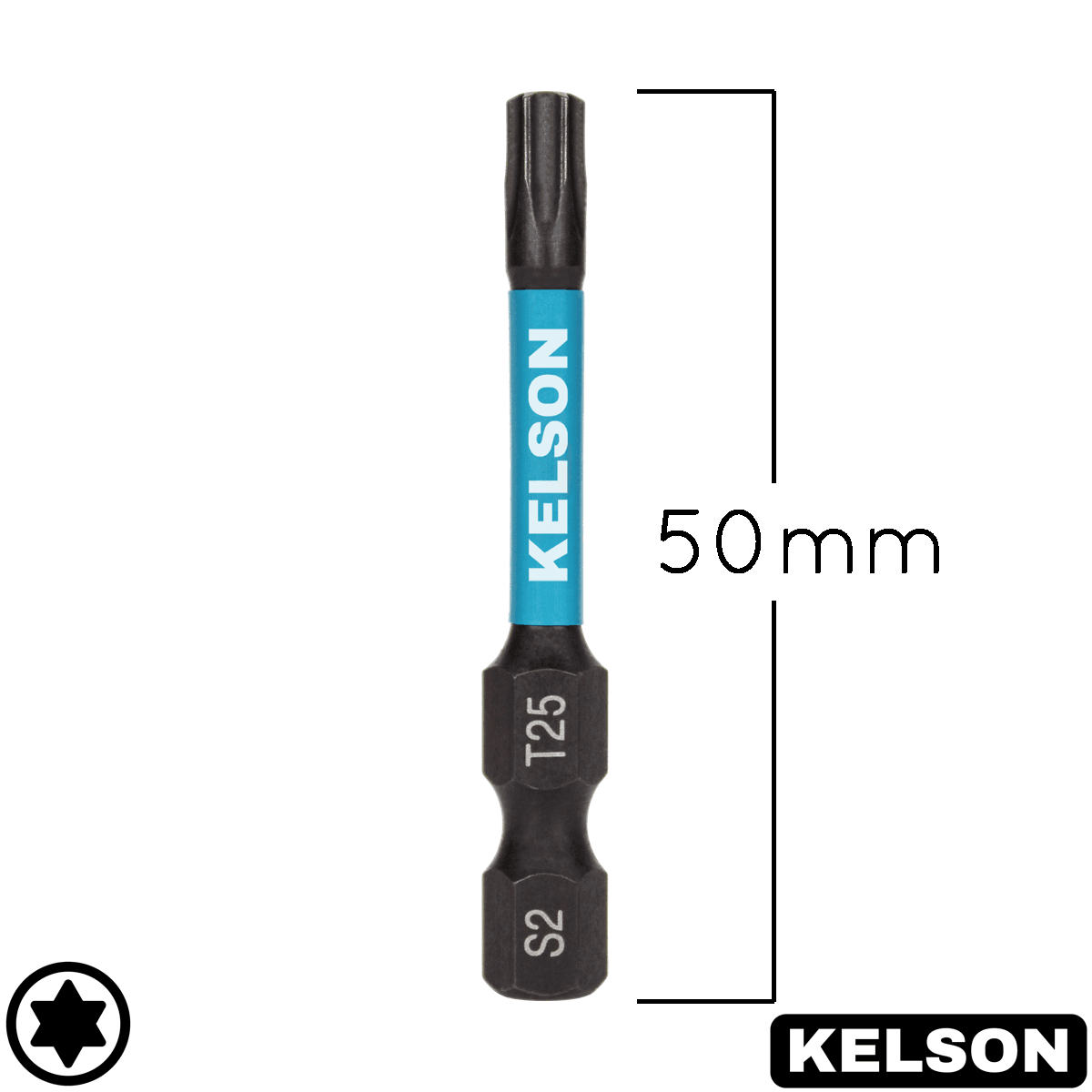 T25 Impact Screwdriver Bits 50mm