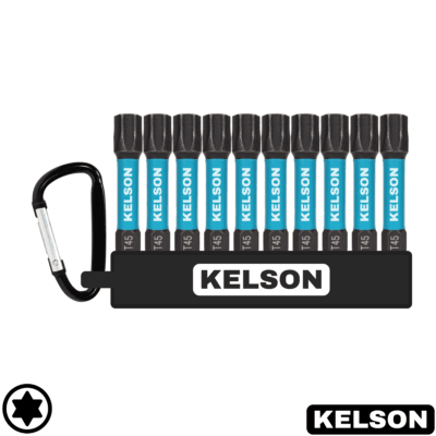 10 x T45 Impact Screwdriver Bit Set 50mm Length