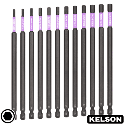 12pcs 150mm Hex Impact Screwdriver Bits Extra Long