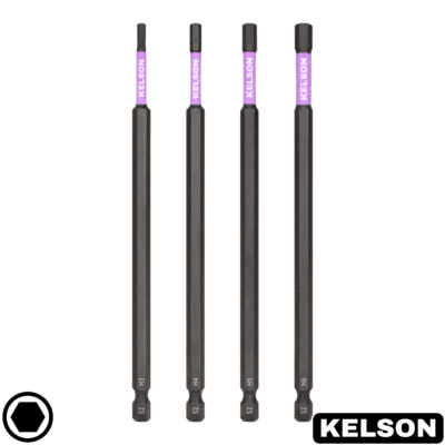 4pcs 150mm Hex Impact Screwdriver Bits Extra Long