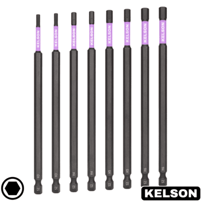 8pcs 150mm Hex Impact Screwdriver Bits Extra Long