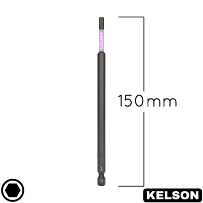 4mm Hex Impact Screwdriver Bits 150mm