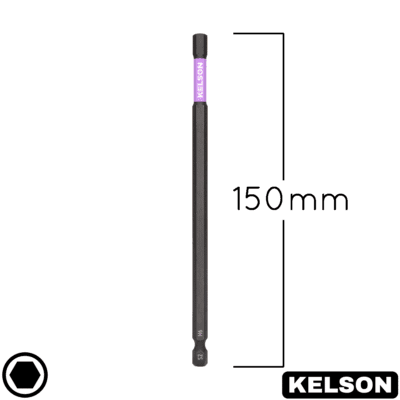 6mm Hex Impact Screwdriver Bits 150mm