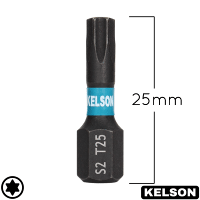 T25 Impact Screwdriver Bits 25mm