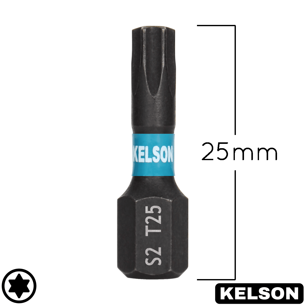 T25 Impact Screwdriver Bits 25mm