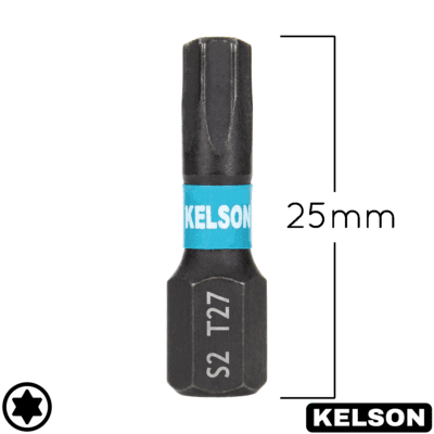 T27 Impact Screwdriver Bits 25mm