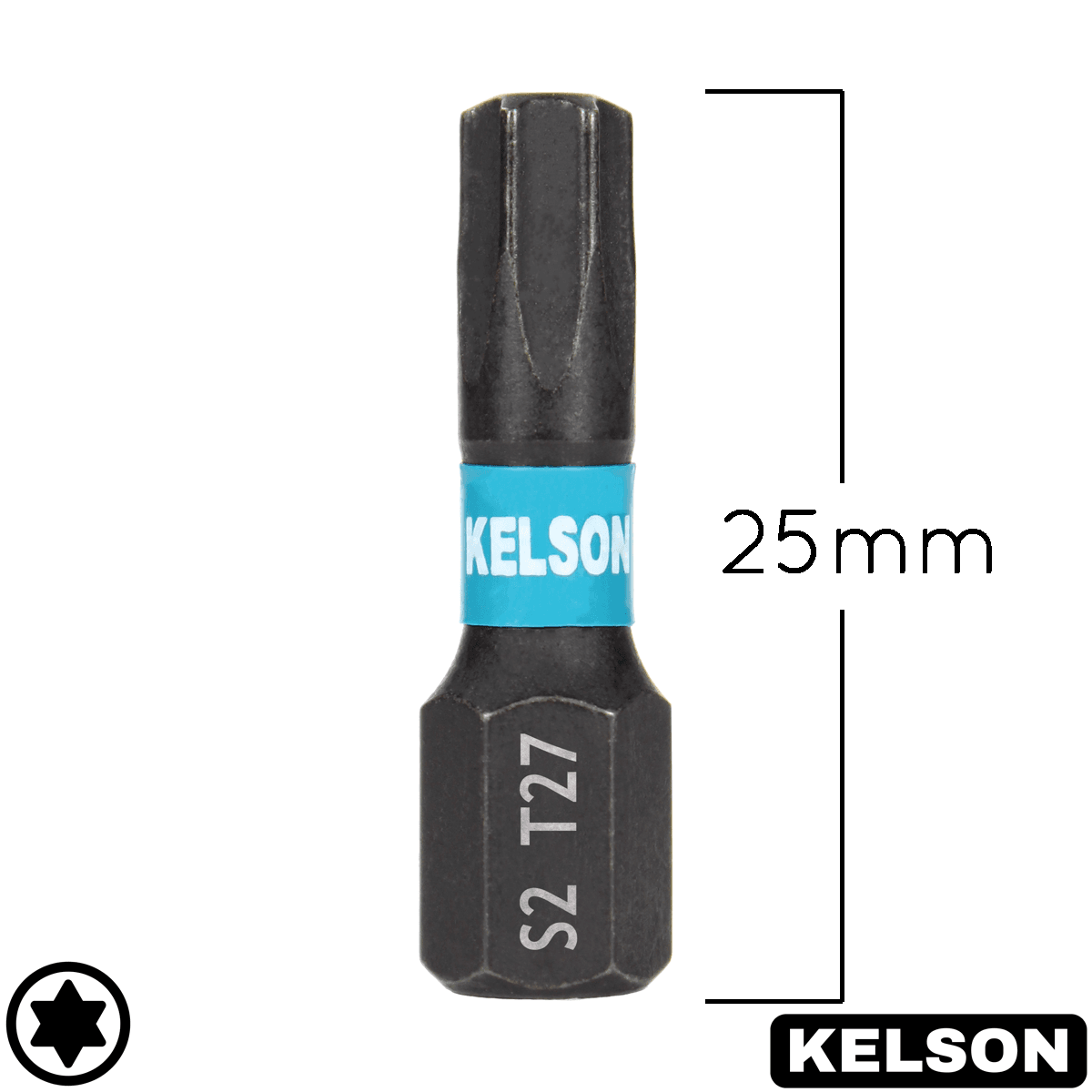 T27 Impact Screwdriver Bits 25mm