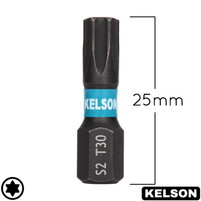 T30 Impact Screwdriver Bits 25mm