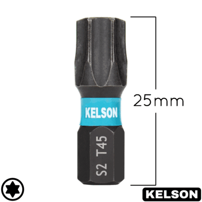 T45 Impact Screwdriver Bits 25mm