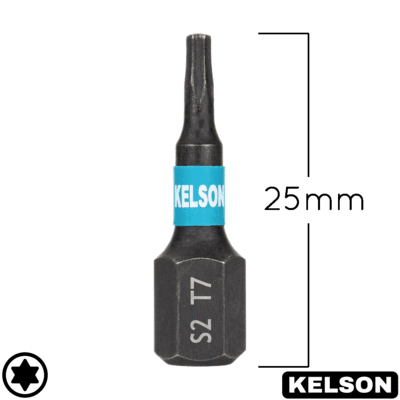 T7 Impact Screwdriver Bits 25mm