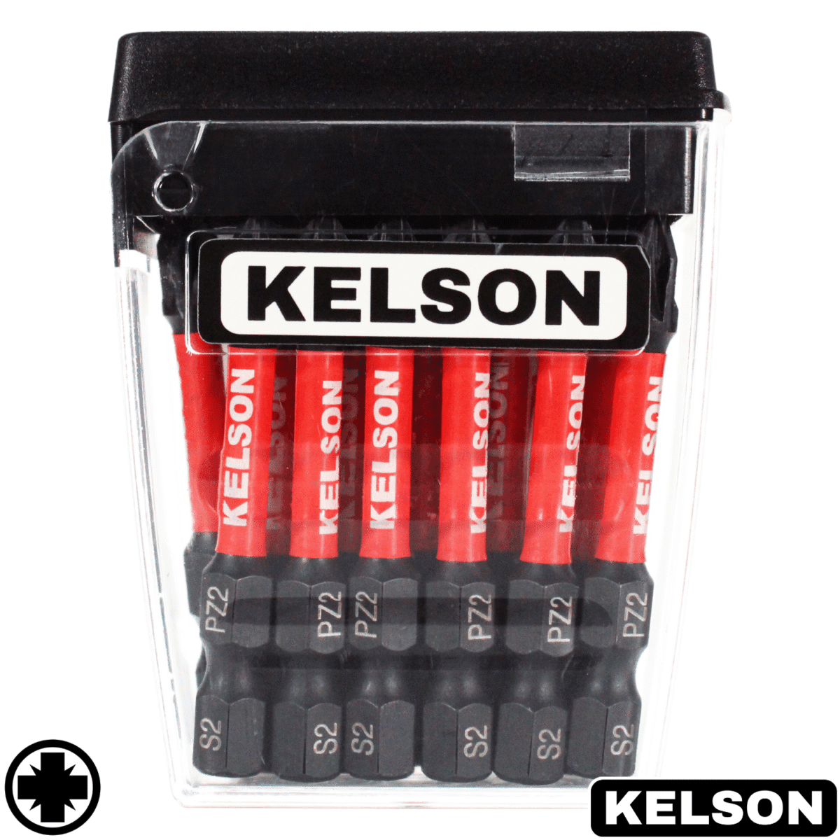 15pcs PZ2 50mm Impact Rated Screwdriver Bits In Storage Case - Image 4