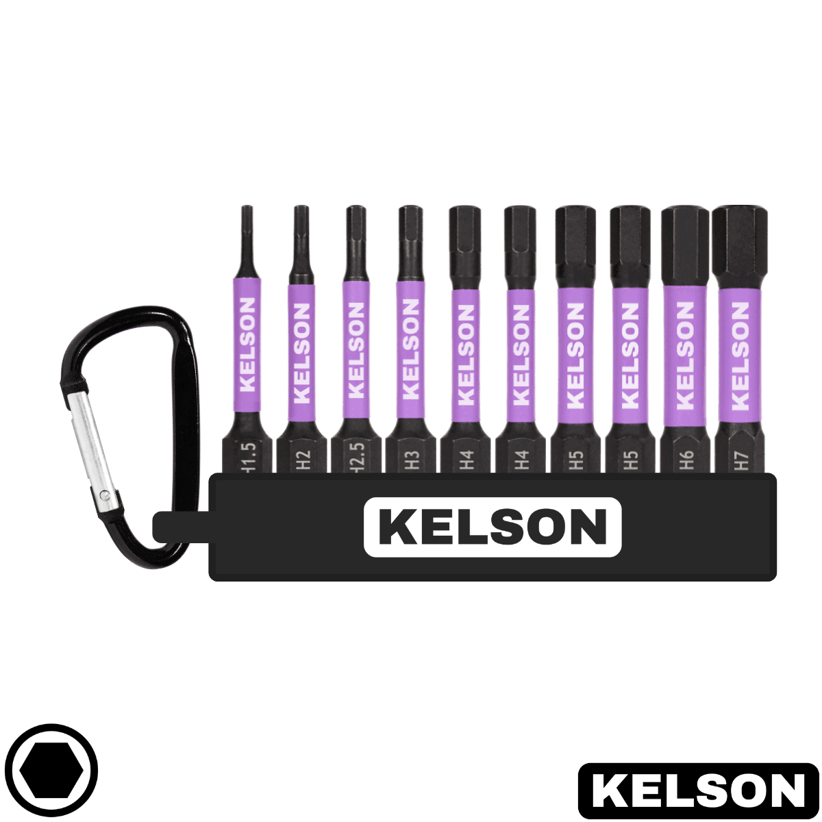 10 x Mixed Hex Impact Screwdriver Bit Set 50mm Length